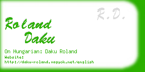 roland daku business card